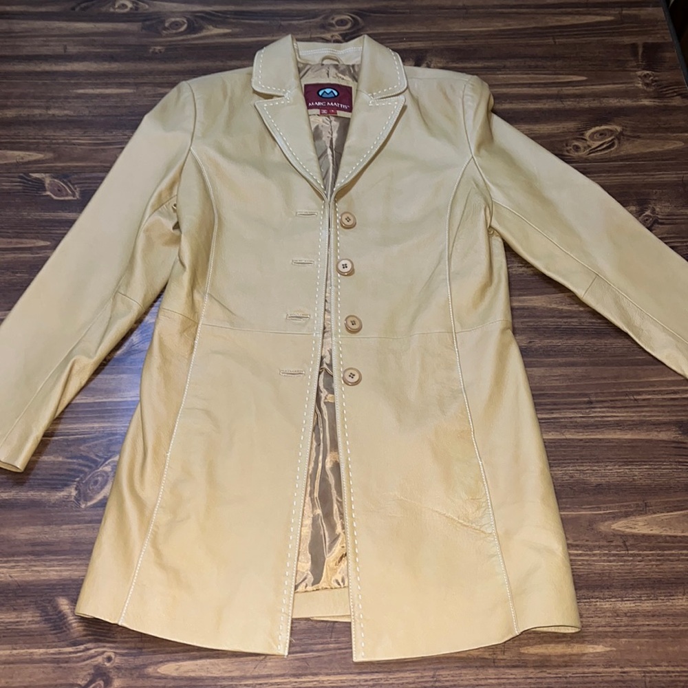 Marc Mattis genuine leather jacket size small